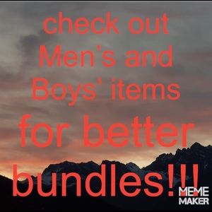 Check out My Men’s and Boys’ sections